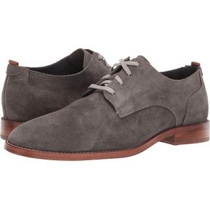 Cole Haan Feathercraft Grand Blutcher Ox Oxford in Magnet Suede